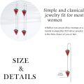wholesale 925 Sterling Silver Watermelon Slice Drop Earrings for Women Girls-0-4