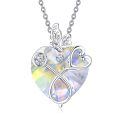 wholesale 925 Sterling Silver Crystal Butterfly Heart Stethoscope Pendant Necklace for Nurses and Doctors Gifts-0-0