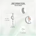wholesale 925 Sterling Silver Key with Moon and Girl Charm Sporty Pendant Necklace for Girls & Women-0-4