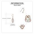 wholesale 925 Sterling Silver Celtic Knot Earrings Wholesale With Blue Inlay-0-9