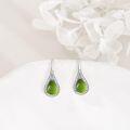 wholesale 925 Sterling Silver Teardrop Earrings Wholesale With Black Stones-0-2