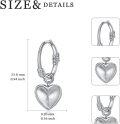 wholesale TOUPOP Sterling Silver Huggies Hoop Earrings For Women Hypoallergenic Cartilage Heart Star Dangle Drop Earrings Everyday Jewelry For Women -0-3