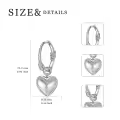TOUPOP Sterling Silver Hypoallergenic Huggies Hoop Earrings-0-3