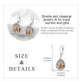wholesale 925 Sterling Silver Tree Of Life Drop Earrings Wholesale With Green Stone-0-88