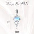 wholesale 925 Sterling Silver Jellyfish Charm Beads Fits Bracelets Necklace Jewelry for Women-0-3