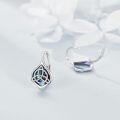 wholesale 925 Sterling Silver Abalone Shell Celtic Trinity Knot Leverback Tree of Life Studs s for Women Girls-0-3