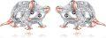 wholesale 925 Sterling Silver Mouse Stud Earrings - Adorable Animal s for Women-0-0