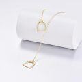 wholesale 14k Yellow Gold Horse Stirrup Pendant Necklace for Women 18 Chain Length-0-2