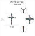 wholesale 925 Sterling Silver Abalone Shell Baseball Cross Crucifix Nail Pendant Necklace Christian Religious Jewelry for Women Men Mothers Gifts-0-2
