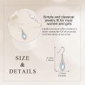 wholesale 925 Sterling Silver Rainbow Moonstone Drop Earrings Platinum Plated Infinity Twist For Women-0-4
