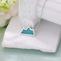 wholesale 925 Sterling Silver Turquoise Natural Stone Mountain Pendant Necklace for Women-0-4