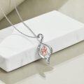 wholesale 925 Sterling Silver Infinity Heart Mother Daughter Pendant Necklaces Gifts for Women Girls-0-3