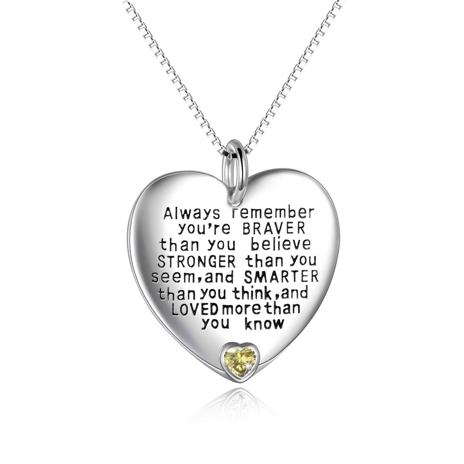 Purple Stone Heart Pendant Necklace Wholesale