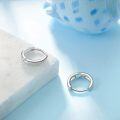 wholesale 925 Sterling Silver Hypoallergenic Small Round Hoop Earrings for Women (13mm)-0-3