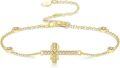 wholesale 14K Gold Cross Infinity Charm Bracelet - 14K Gold  Minimalist s for Her-0-0