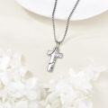 wholesale 925 Sterling Silver Cross with Baseball Design Pendant for Men's Necklaces-0-2