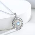 wholesale 925 Sterling Silver Moonstone Compass Necklace Go In Your Dreams-0-3