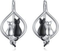 wholesale TOUPOP Leverback Earring For Women Sterling Silver Dangle Drop Hoop Earrings For Women Birthday Anniversary -undefined