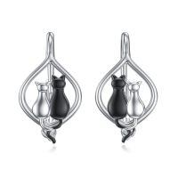 TOUPOP Sterling Silver Leverback Dangle Drop Hoop Earrings For Women-undefined