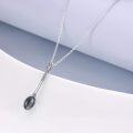 wholesale 925 Sterling Silver Vintage Spoon Pendant Necklace for Women and Men -0-2