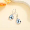 wholesale 925 Sterling Silver Blue Agate Birds Teardrop Dangle Earrings-0-3