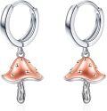 wholesale 925 Sterling Silver Bird Hoop Earrings with Rose Gold Plating for Women Girls-0-0