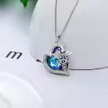 TOUPOP 925 Sterling Silver Crystal Nurse Pendant Necklace-0-4