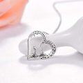 wholesale 925 Sterling Silver Giraffe Heart Pendant Necklace for Women Summer Beach Jewelry Animal Charm Necklace-0-1