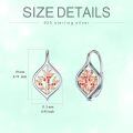 TOUPOP Sterling Silver Flower Leverback Earrings For Women Teens Birthday-0-4