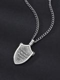wholesale Stainless Steel Sterling Silver Saint Religious Necklace for Men Women-0-3