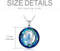 wholesale TOUPOP Butterfly Necklaces For Women Butterfly Gift Butterfly Pendant S925 Sterling Silver For Women Daughter Girlfriend Sister Mother Day Birthday (blue Crystal) -0-2