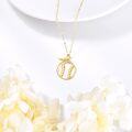 wholesale 14K Gold Baseball Cross Sports Pendant Necklace - Religious Gifts for Women and Men-0-1