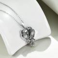 wholesale 925 Sterling Silver Heart Eagle Pendant Necklace-0-1