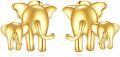 wholesale 14K Gold Elephant Stud Earrings 14K Gold Minimalist Design for Women Gift Ideas-0-0