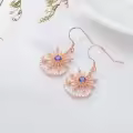 TOUPOP Sterling Silver Crystal Dangle Stud Earrings Women Girls Gift-0-3