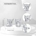 wholesale 925 Sterling Silver Cow Stud Earrings for Women -0-1
