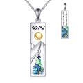 wholesale 925 Sterling Silver Pendant Necklace God Is Greater Than Highs And Lows Abalone Shell-0-0