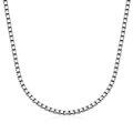 wholesale 925 Sterling Silver Box Chain Necklace for Women Men 0.8mm 1mm 1.5mm 2mm 3mm 18 20 22 24 26 Inches-0-6