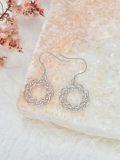 wholesale 925 Sterling Silver Celtic Knot Circle Drop Earrings Irish s for Women-0-2