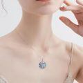 wholesale 925 Sterling Silver Labradorite Triangle Star Pendant Necklaces for Women Gifts-0-2