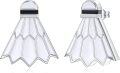 wholesale 925 Sterling Silver Badminton Shuttlecock Stud Earrings for Women and Men-0-0