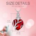 TOUPOP Sterling Silver Crystal Heart Cremation Urn Necklace With Filler-0-4