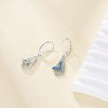 wholesale 925 Sterling Silver Butterfly Enamel Drop Earrings for Women Girls Gift Idea-0-2