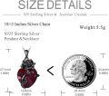 wholesale 925 Sterling Silver Black Rose Red Crystal Heart Urn Pendant Necklace with Funnel and Fill Tool - Keepsake Memorial Jewelry for Ashes-0-3