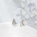 wholesale 925 Sterling Silver Dinosaur Stud Earrings for Women's Birthday Gift-0-4