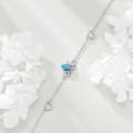 wholesale 925 Sterling Silver Lotus Charm Anklet-0-2
