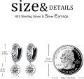 wholesale 925 Sterling Silver Norse Vegvisir Compass & Wolf Claw Huggie Earrings for Men/Women-0-3