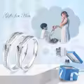 TOUPOP 10k/14k/18k/925 Silver Moissanite Couple Engagement Wedding Ring Sets-0-2