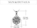 wholesale 925 Sterling Silver Sunflower Keepsake Pendant with Funnel and Cleaning Brush Set-0-3