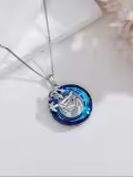 TOUPOP Sterling Silver Crystal Animal Necklace Pendant Jewelry Gifts For Her-0-4